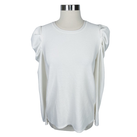 Nine West Tops - Nine West White Puff Sleeve Top